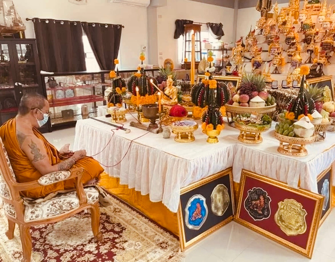 Red Flying Tiger Buddha Amulet Blessed