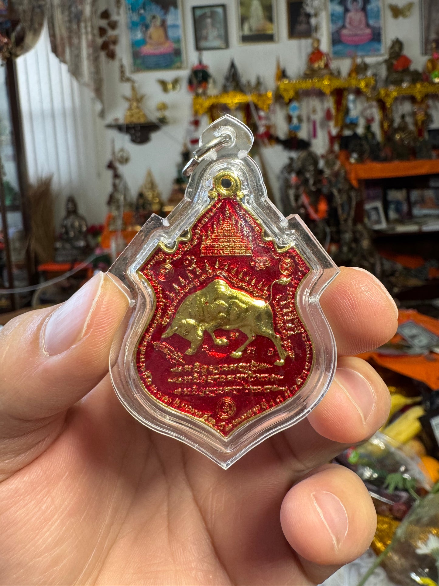 Bison Buddha Amulet