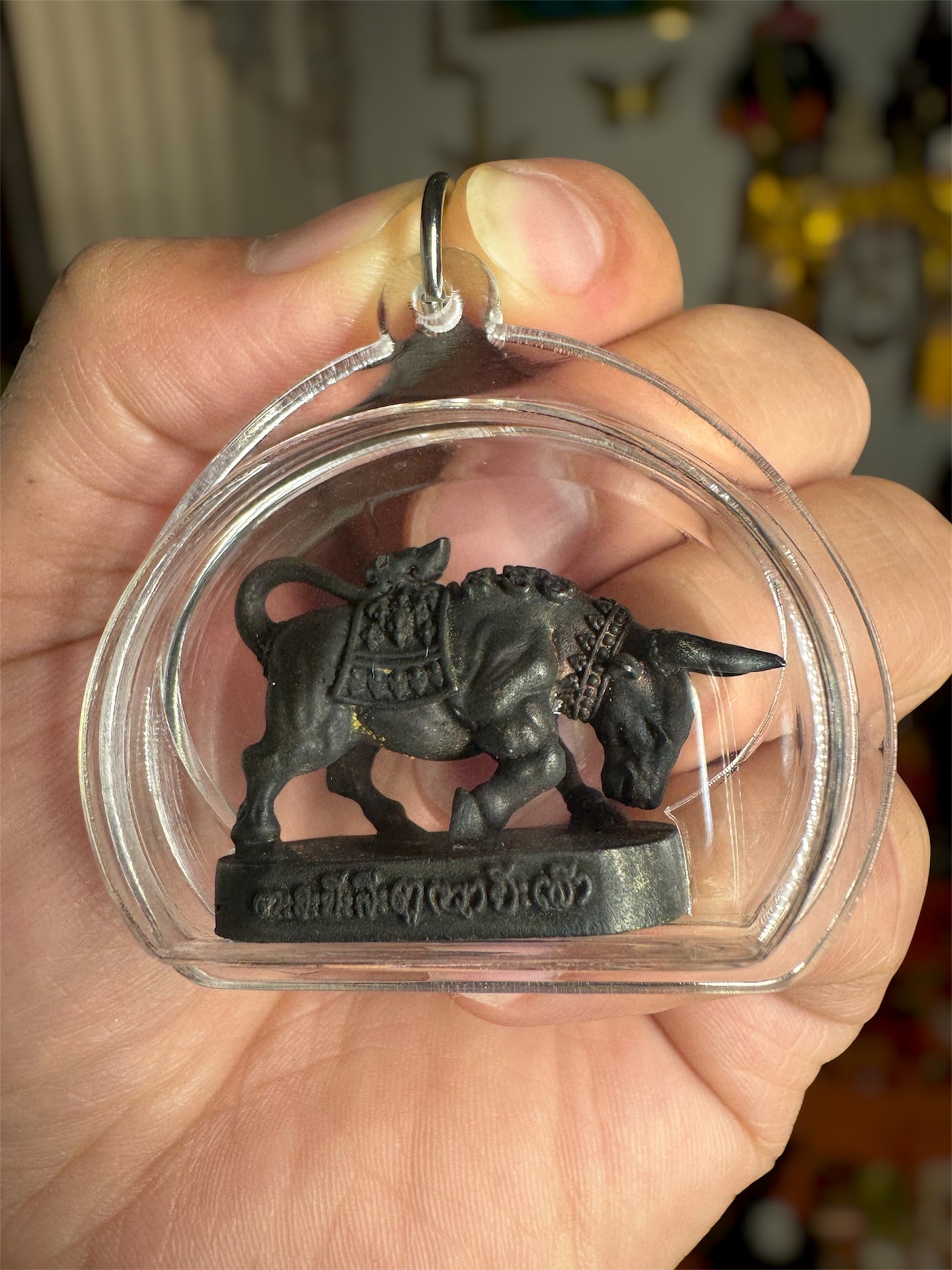 Black Buffalo π Buddha Amulet