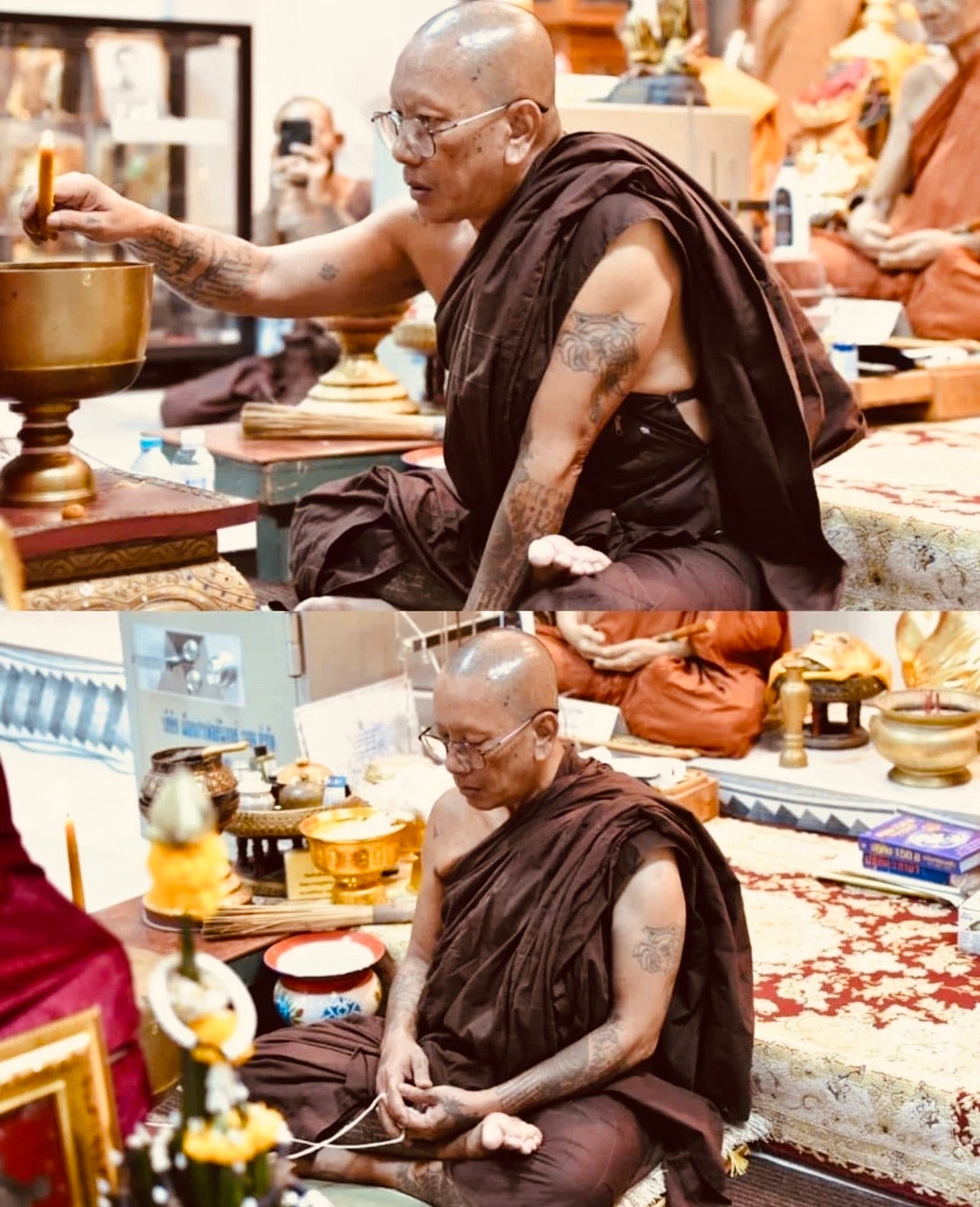 Blue Flying Tiger Buddha Amulet