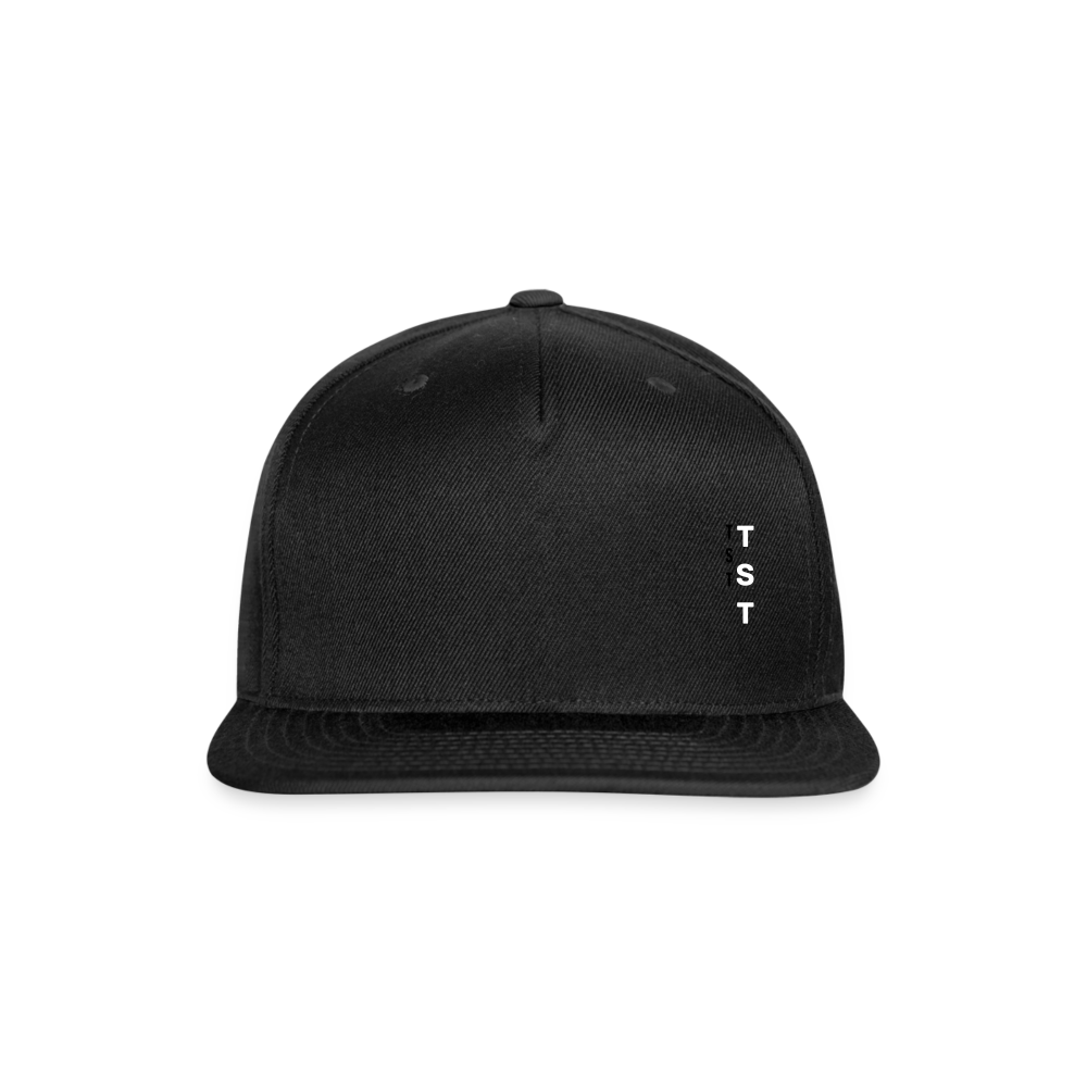 TST Snapback Baseball Cap - black