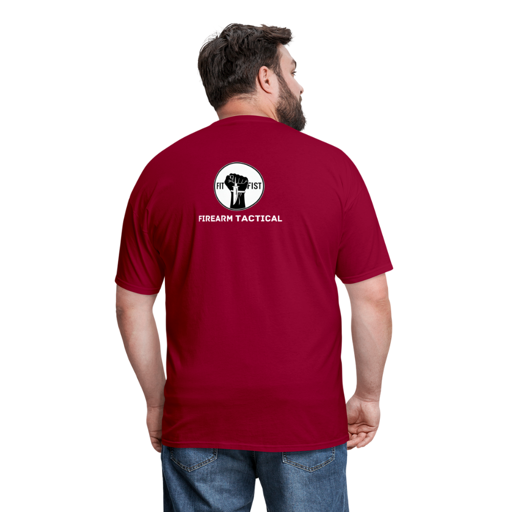 Unisex Classic T-Shirt Firearm Tactical - dark red