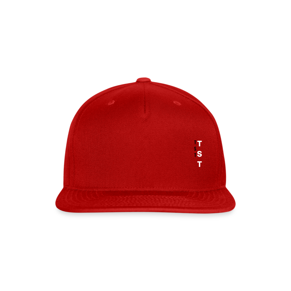 TST Snapback Baseball Cap - red