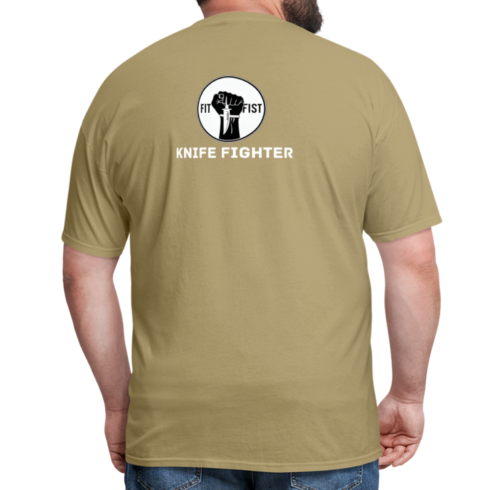 Unisex Classic T-Shirt Knife Fighter - khaki