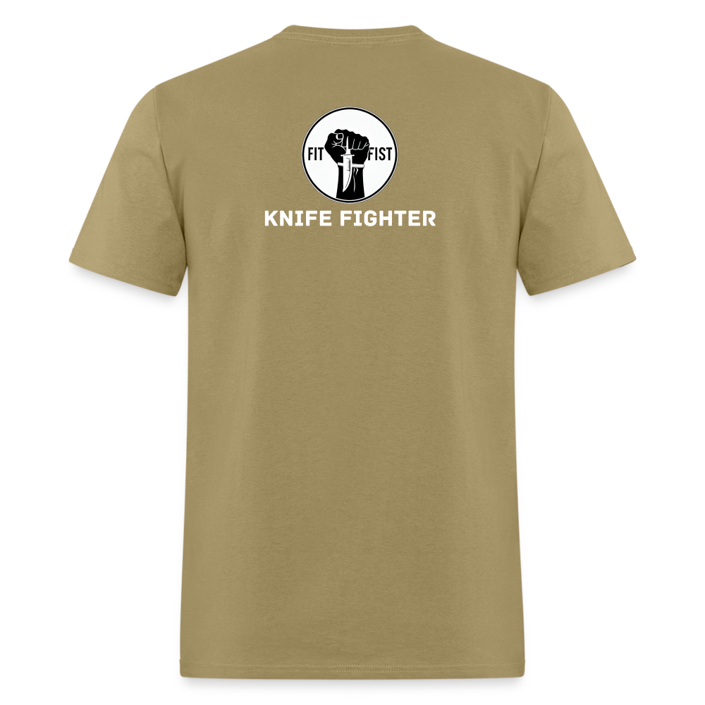 Unisex Classic T-Shirt Knife Fighter - khaki