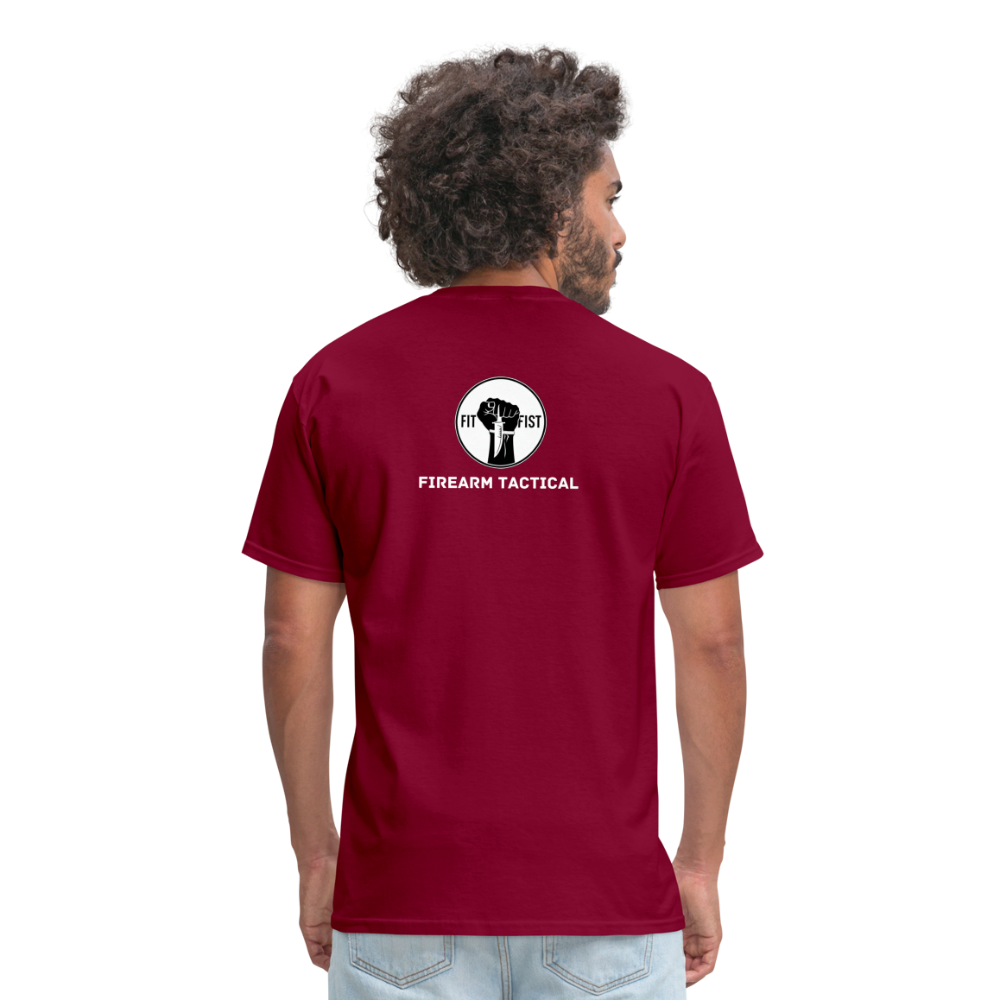 Unisex Classic T-Shirt Firearm Tactical - burgundy