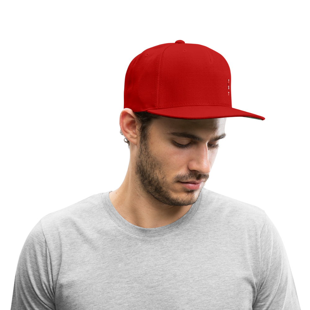 TST Snapback Baseball Cap - red