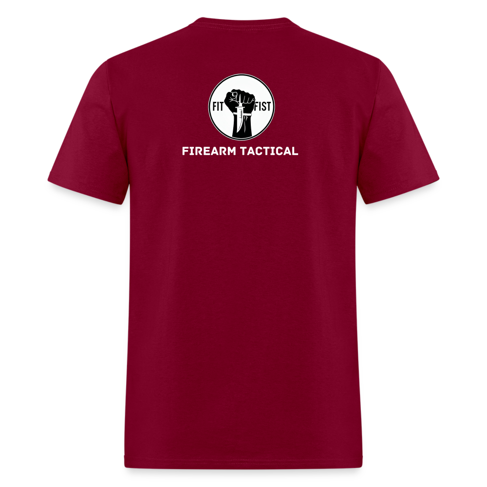 Unisex Classic T-Shirt Firearm Tactical - burgundy