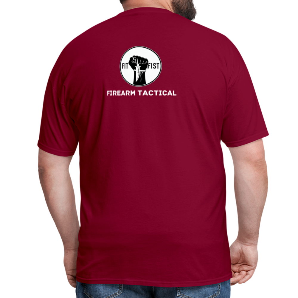 Unisex Classic T-Shirt Firearm Tactical - burgundy