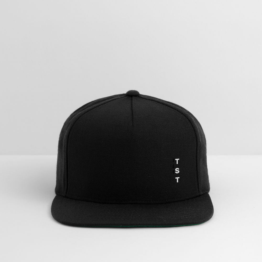 TST Snapback Baseball Cap - black