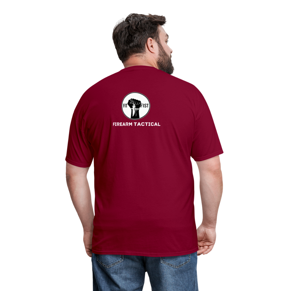 Unisex Classic T-Shirt Firearm Tactical - burgundy