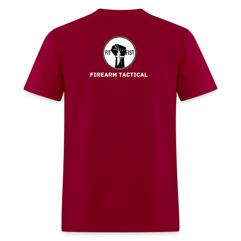 Unisex Classic T-Shirt Firearm Tactical - dark red