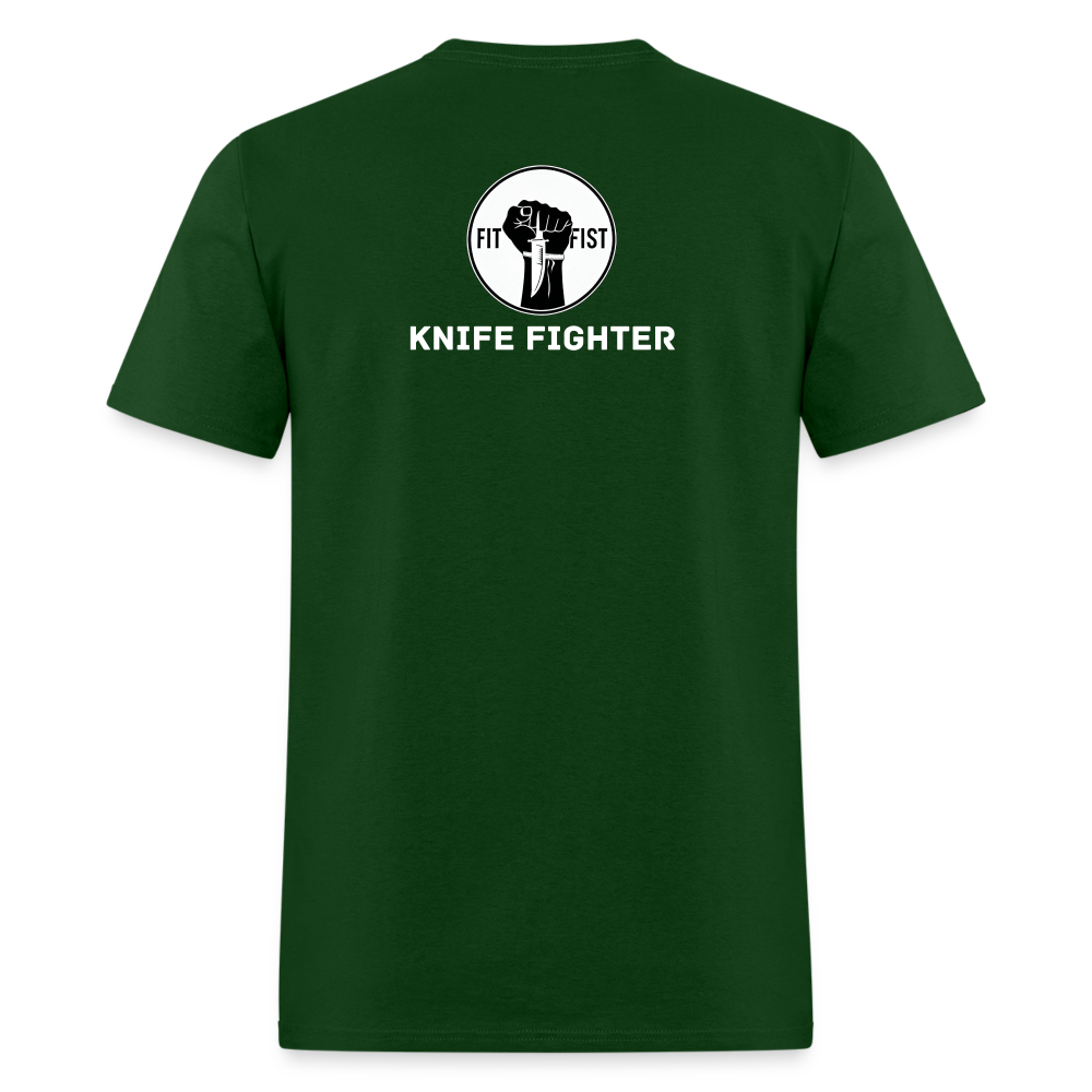 Unisex Classic T-Shirt Knife Fighter - forest green