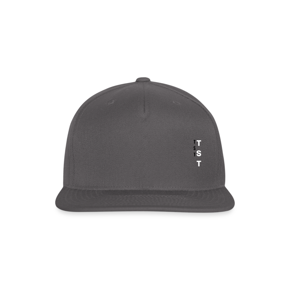 TST Snapback Baseball Cap - dark grey