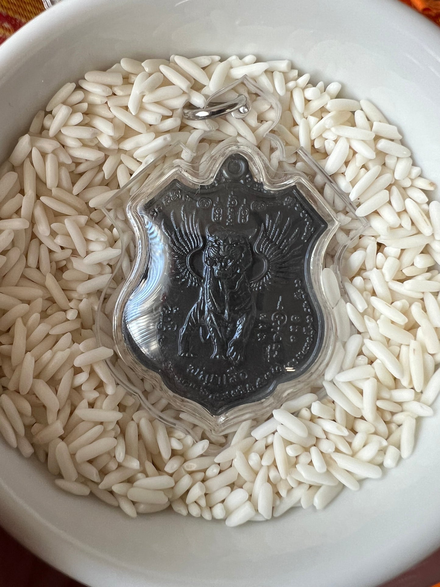 Black Flying Shield Tiger Amulet