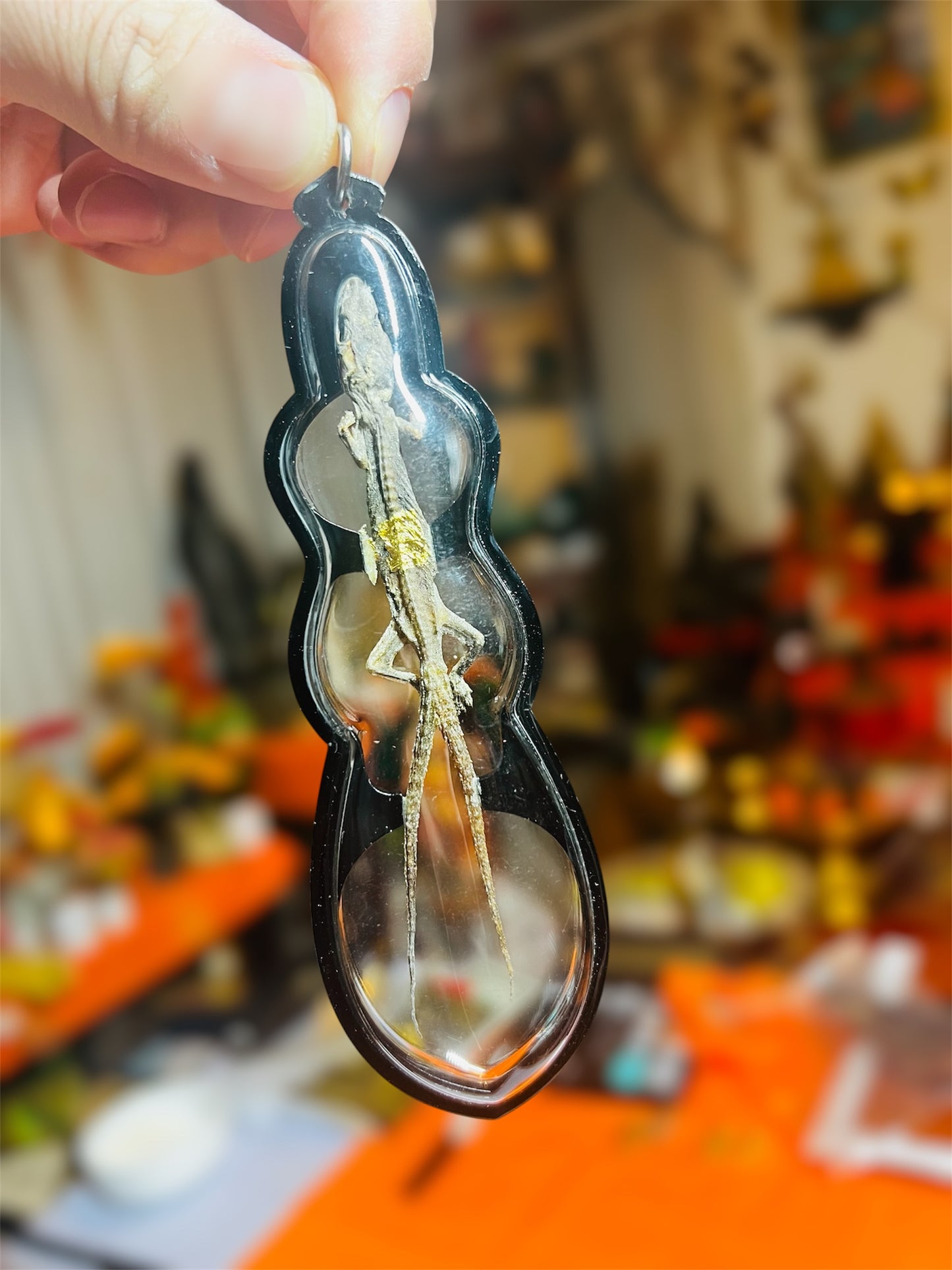 Two Tail Lucky Gecko Talisman