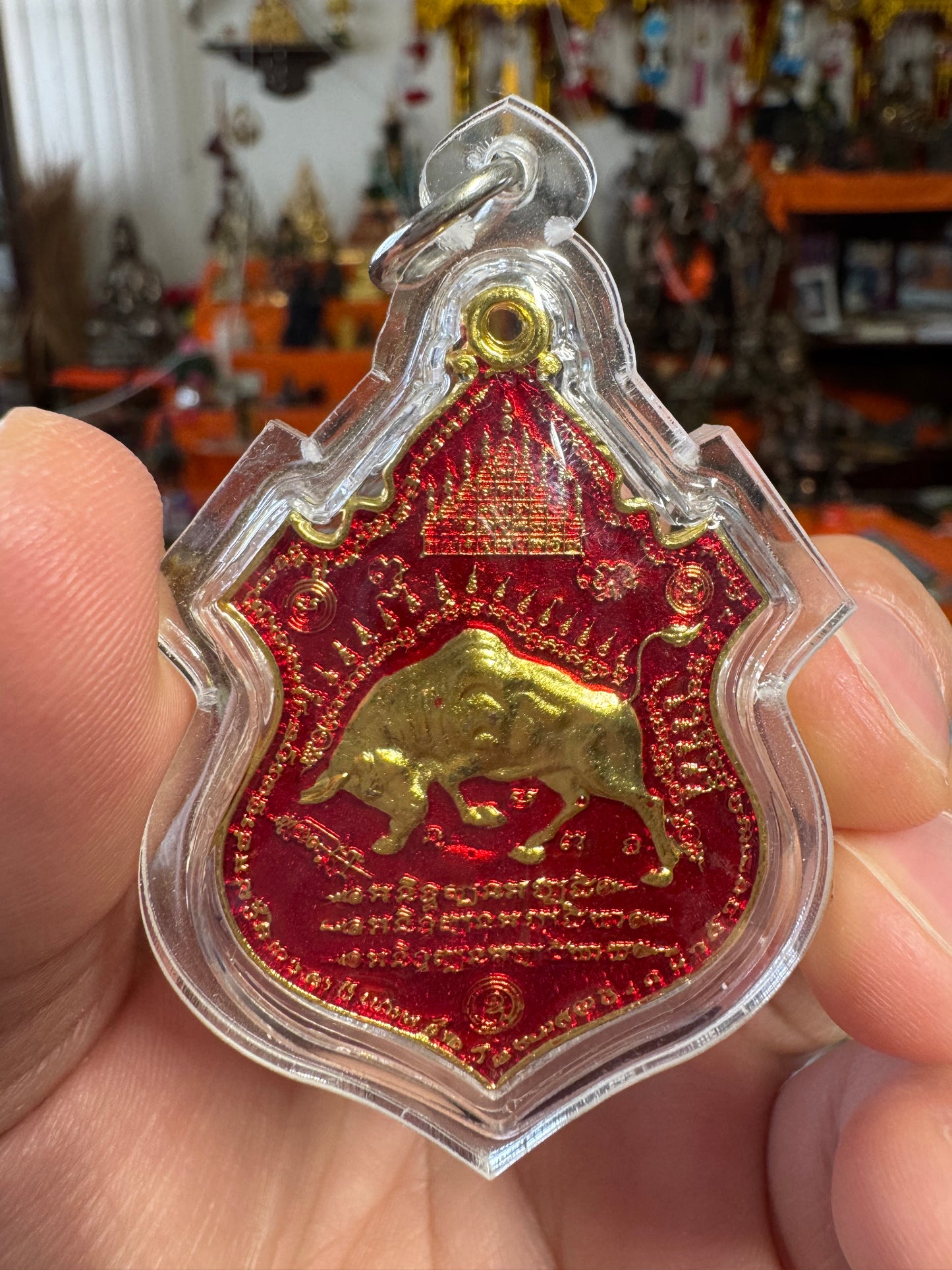 Bison Buddha Amulet