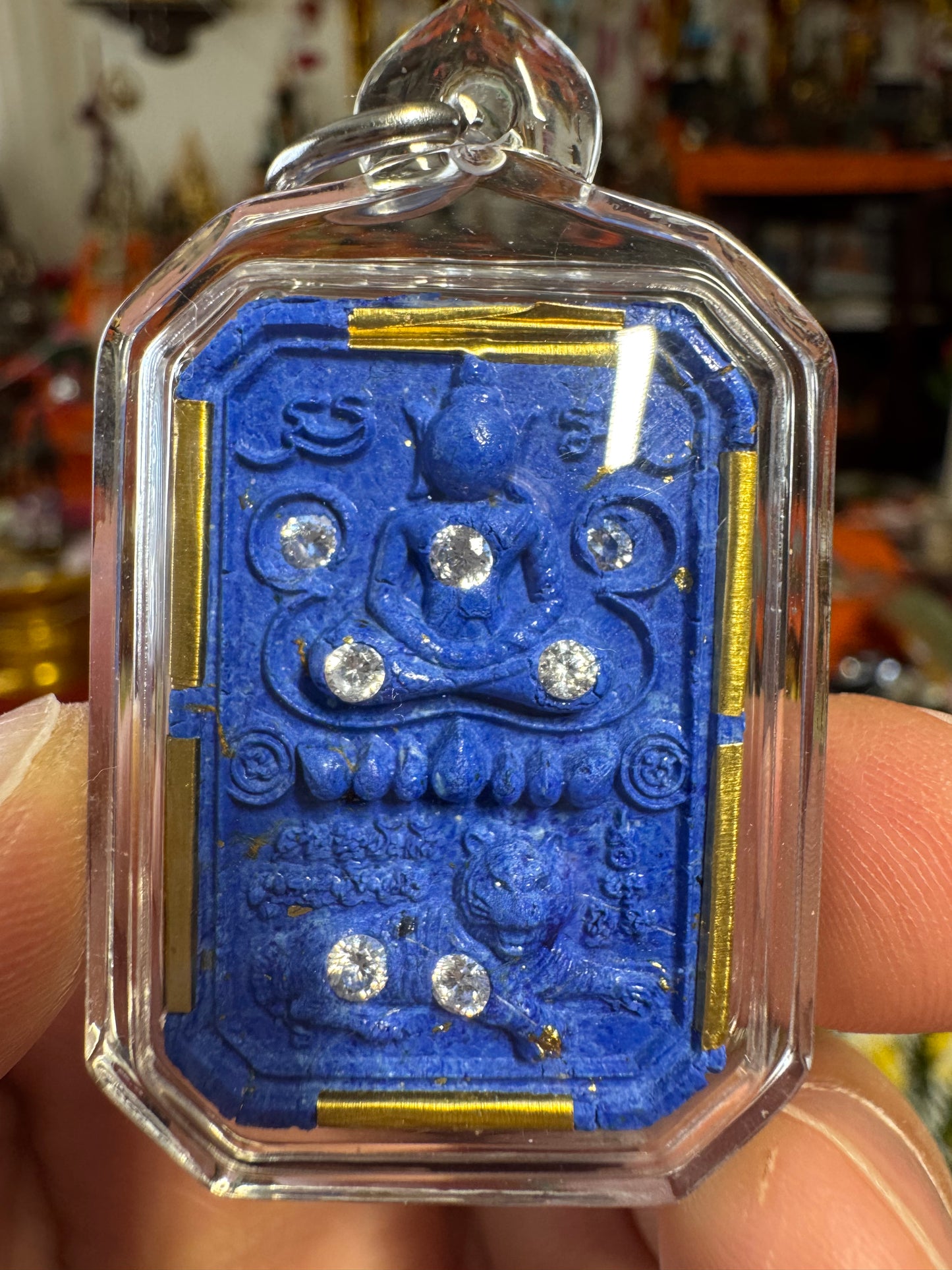 Sleeping Tiger Buddha Blessed Amulet